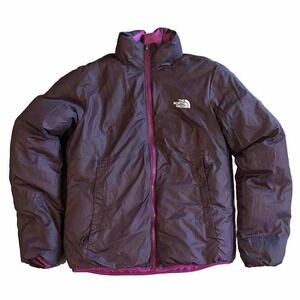 The North Face Jacket Womens  Reversible 550 Down Puffer Magenta Small